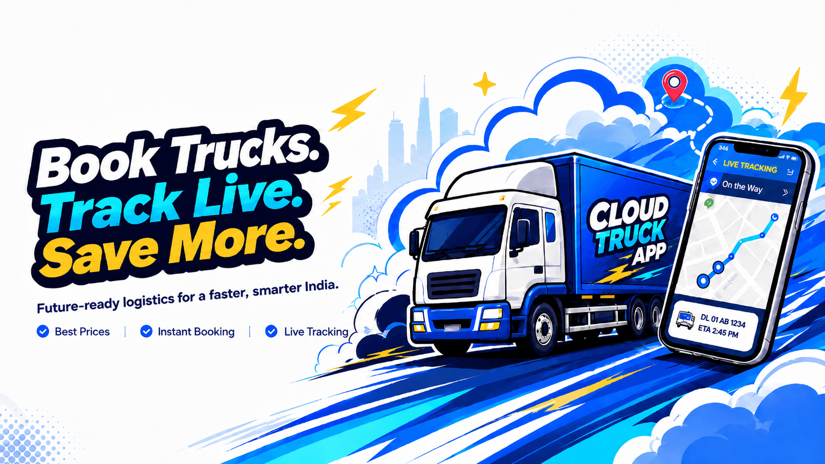 Book Trucks. Track Live. Save More.